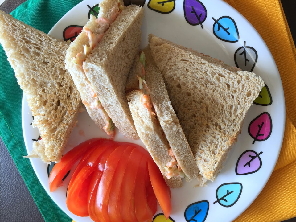 Almond & Hung Curd Sandwich