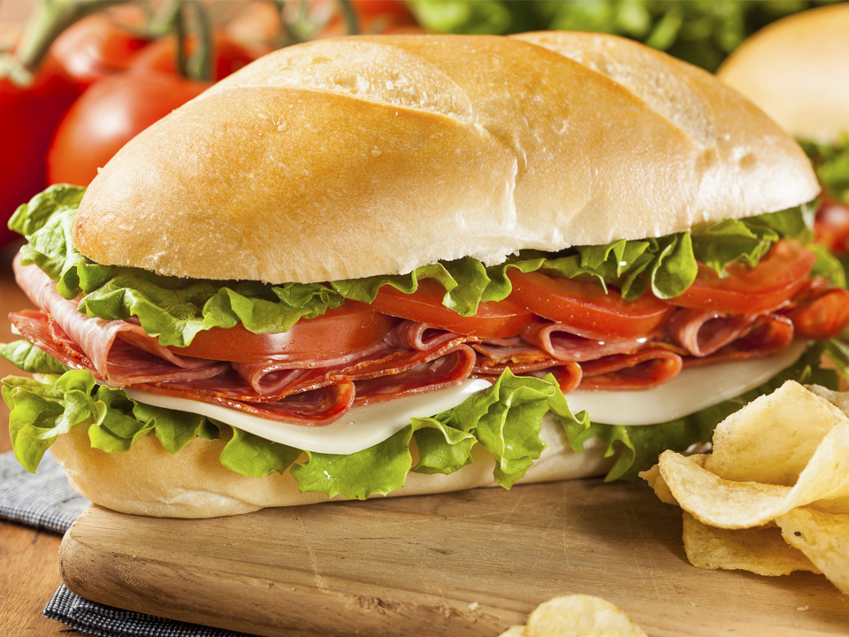 Vegetarian Submarine Sandwich